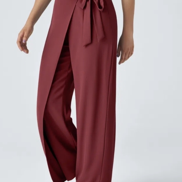 HALARA High Waisted Tie Side Wide Leg Work Pants Will Sell 2 Pairs For $14 - Picture 2 of 5